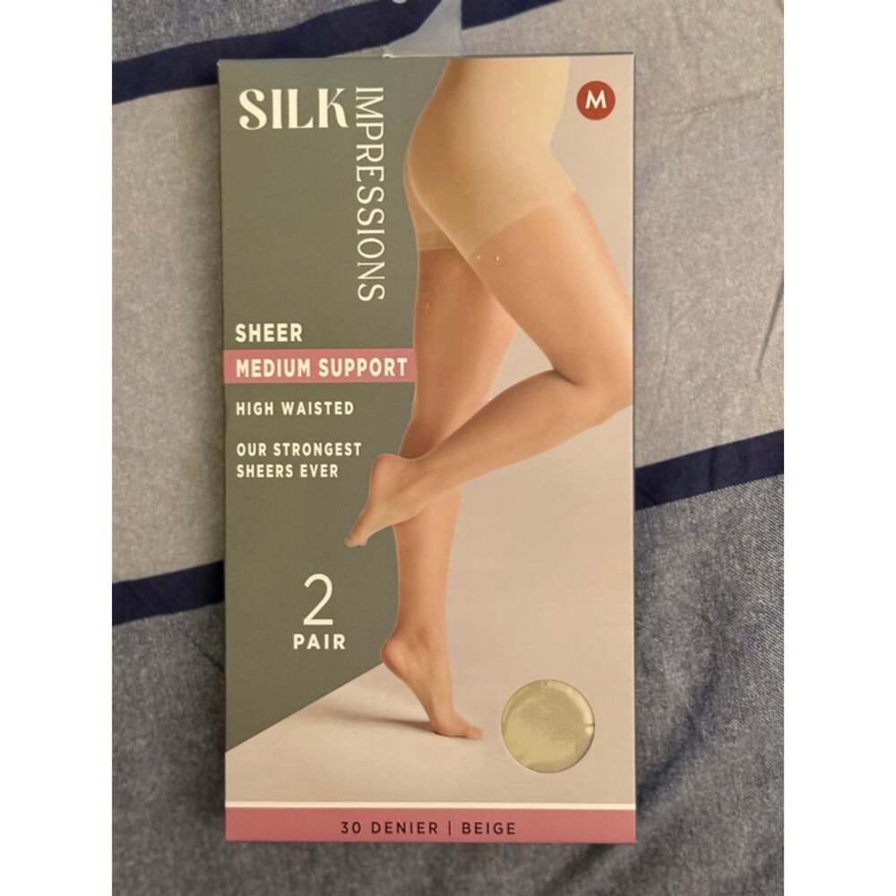 Women's Silk Impressions Medium Support Sheer Hosiery Beige